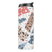 Terrazzo floor marble seamless hand drawn pattern thermosbeker (Gedraaid links)