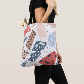 Terrazzo floor marble seamless hand drawn pattern tote bag (Dichtbij)