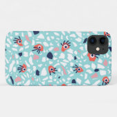 Terrazzo Funny Geometric Pattern met ogen Case-Mate iPhone Case (Achterkant (horizontaal))