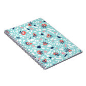 Terrazzo Funny Geometric Pattern met ogen Notitieboek (Rechterzijde)