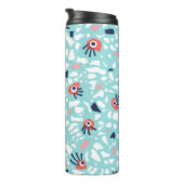 Terrazzo Funny Geometric Pattern met ogen Thermosbeker (Geroteerd rechts)
