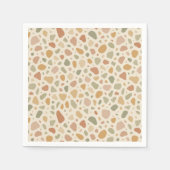 Terrazzo geïnspireerd patroon servetten (Voorkant)