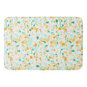Terrazzo gepatterde badmat groen en goud (Voorkant)