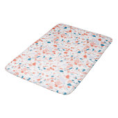 Terrazzo gepatterde badmat roze en blauw (Gekanteld)