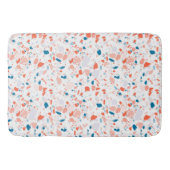 Terrazzo gepatterde badmat roze en blauw (Voorkant)