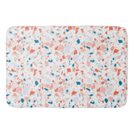Terrazzo gepatterde badmat roze en blauw
