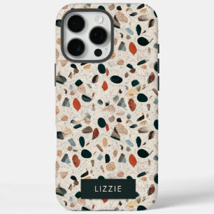 Terrazzo gepersonaliseerd iPhone 16 pro max hoesje
