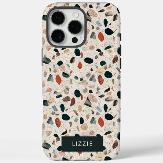 Terrazzo gepersonaliseerd Case-Mate iPhone case (Achterkant)