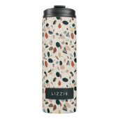Terrazzo gepersonaliseerd thermosbeker (Voorkant)