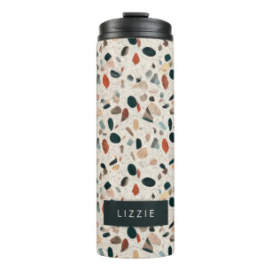 Terrazzo gepersonaliseerd thermosbeker