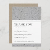 TERRAZZO GESPECKLEERD PATROON CORPORATE BUSINESS L BEDANKKAART (Voorkant / Achterkant)