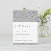 TERRAZZO GESPECKLEERD PATROON CORPORATE BUSINESS L BEDANKKAART (Staand voorkant)