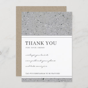 TERRAZZO GESPECKLEERD PATROON CORPORATE BUSINESS L BEDANKKAART