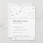 TERRAZZO GESPECKLEERDE STONE CORPORATE BUSINESS LO BEDANKKAART (Voorkant)