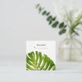 TERRAZZO GREEN MONSTERA LEAF FOLIAGE PRICE LABEL (Staand voorkant)