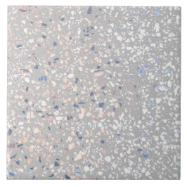 Terrazzo Grijs Wit Pastel Minimaal Modern Steen Tegeltje