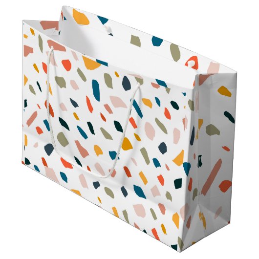 Terrazzo Groot Cadeauzakje (Voorkant Gekanteld)