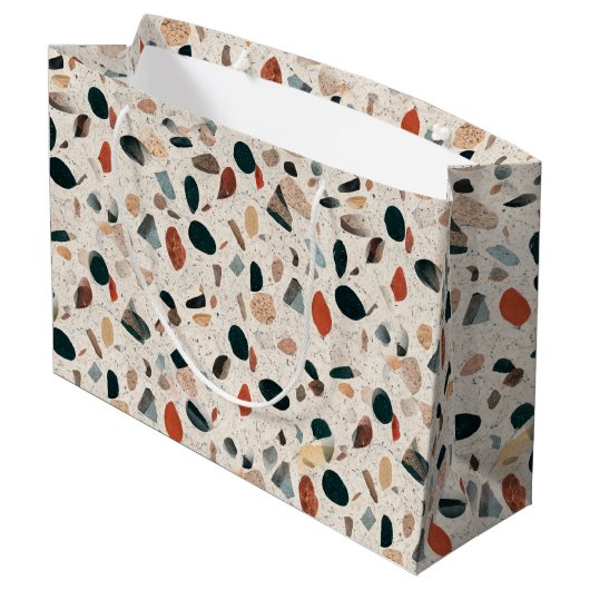 Terrazzo Groot Cadeauzakje (Achterkant Gekanteld)