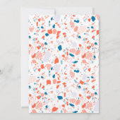 Terrazzo Hand getrokken Custom Bar Bat Mitswa Kaart (Achterkant)