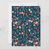 Terrazzo Hand getrokken Custom Bar Bat Mitswa Kaart (Achterkant)