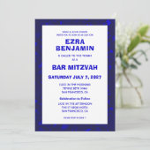 Terrazzo Hand getrokken Custom Bar Bat Mitswa Kaart (Staand voorkant)