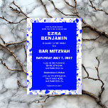 Terrazzo Hand getrokken Custom Bar Bat Mitswa Kaart<br><div class="desc">Perfecte kaart om een bat mitswa, bar mitswa of andere Joodse viering aan te kondigen! Hand gemaakt in potlood terrazzo patroon voor u aan de voor- en achterkant! VOLLEDIG ! Klik hierboven op "Personaliseren" om de tekst te bewerken. Klik op "bewerken met het ontwerpgereedschap" om de lettertypen, kleuren en plaatsingen...</div>