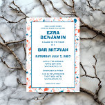 Terrazzo Hand getrokken Custom Bar Bat Mitswa Kaart<br><div class="desc">Perfecte kaart om een bat mitswa, bar mitswa of andere Joodse viering aan te kondigen! Hand gemaakt terrazzo patroon voor u aan de voor- en achterkant! VOLLEDIG ! Klik hierboven op "Personaliseren" om de tekst te bewerken. Klik op "bewerken met het ontwerpgereedschap" om de lettertypen, kleuren en plaatsingen aan te...</div>