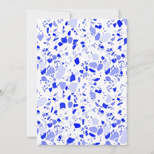 Terrazzo Hand getrokken Custom Bar Bat Mitswa Kaart (Achterkant)