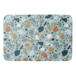 Terrazzo in blauw badmat