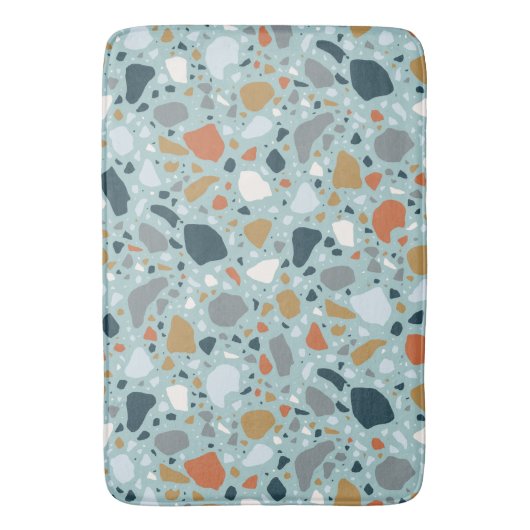 Terrazzo in blauw badmat (Voorkant Verticaal)