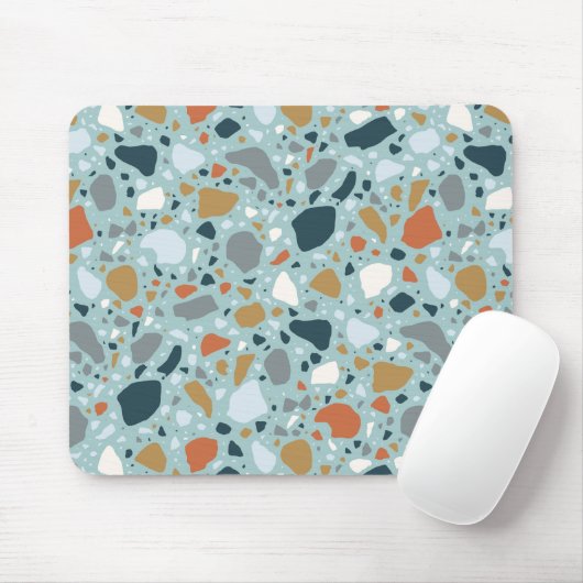 Terrazzo in blauw muismat (Met muis)
