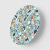 Terrazzo in blauw ronde klok (Hoek)