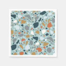 Terrazzo in blauw