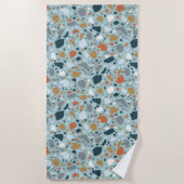 Terrazzo in blauw strandlaken (Voorkant)