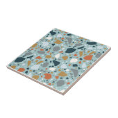 Terrazzo in blauw tegeltje (Zijkant)