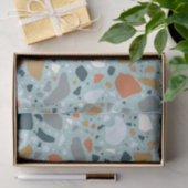 Terrazzo in blauw tissuepapier (Geschenk)