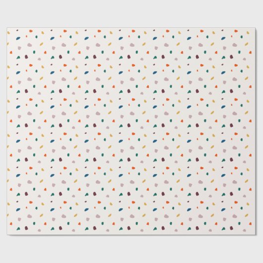 Terrazzo inpakpapier – Retro Terrazzo patroon (Vlak)