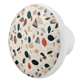 Terrazzo Keramische Knop