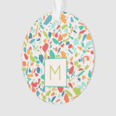 Terrazzo Kleurrijke Architecturale INITIAAL Design Ornament (voorkant)