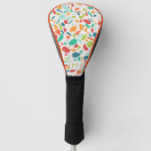 Terrazzo Kleurrijke Architecturale INITIAAL Sport Golfheadcover (Voorkant)