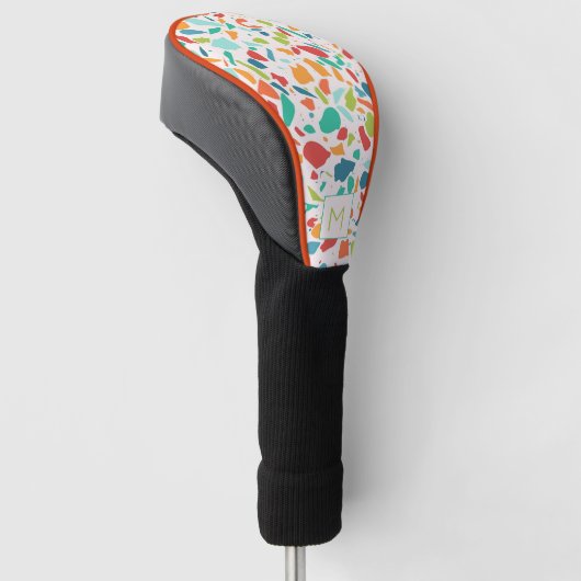 Terrazzo Kleurrijke Architecturale INITIAAL Sport Golfheadcover (Schuin)