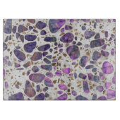 Terrazzo - Labradorite en goud op marmer #1 Snijplank (Voorkant)