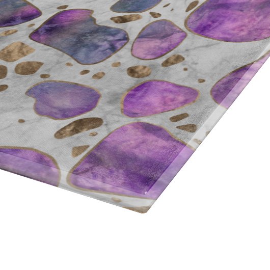 Terrazzo - Labradorite en goud op marmer #1 Snijplank (Hoek)