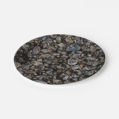 Terrazzo - Marble en Gold Papieren Bordje (Gekanteld)