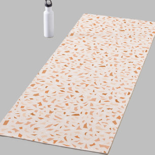 Terrazzo Modern Abstracte Terracotta Yogamat