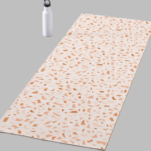 Terrazzo Modern Abstracte Terracotta Yogamat
