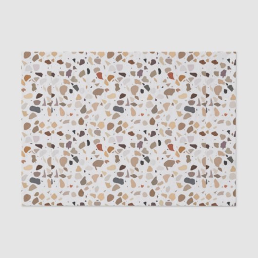 Terrazzo Modern Art Deco Stone mid Century Tissuepapier (Voorkant)