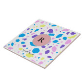 TERRAZZO MONOGRAM FAMILIENAAM CUSTOM Keramische Te Tegeltje (Zijkant)