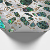 Terrazzo - Mosaic Abalone Pearl en Gold #1 Cadeaupapier (Hoek)