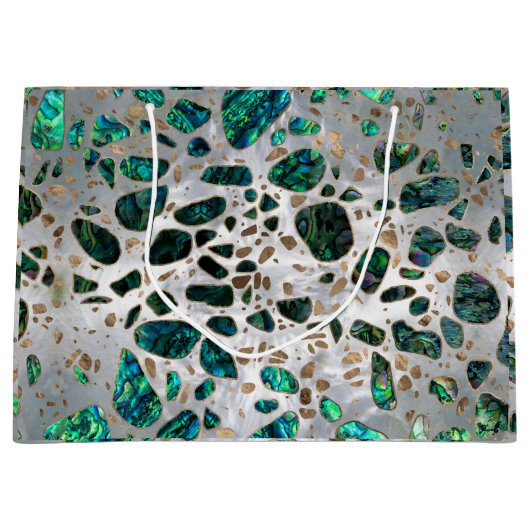 Terrazzo - Mosaic Abalone Pearl en Gold #1 Groot Cadeauzakje (Voorkant)
